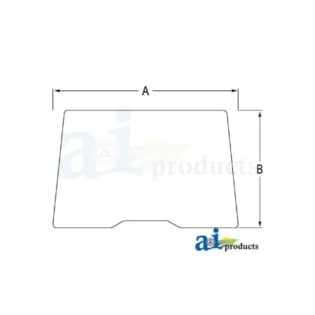 A & I Products Glass; Front Windshield 55" x37" x6" A-87304257